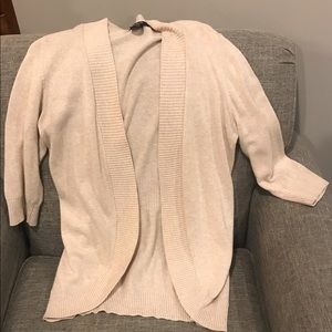 Beige Drape Cardigan